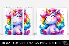 Smiling Funny Unicorn | 20 oz Tumbler Product Image 1