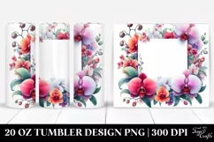Vibrant Floral Frame | 20 oz Tumbler Product Image 1