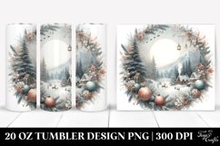 Pastel Winter Scene Clipart, 20 Oz Tumbler Product Image 1