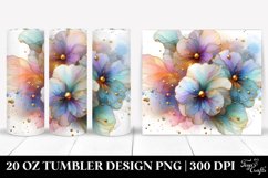 Shiny Pansy Splash | 20 oz Tumbler Product Image 1