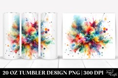 Colorful Watercolor Splash | 20 Oz Tumbler Product Image 1