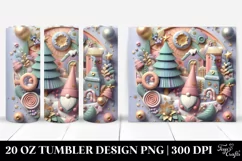 Pastel Gnome in Christmas Scene 20 Oz Tumbler Product Image 1