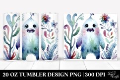 Simple Monster Watercolor,Watercolor Washed | 20 oz Tumbler Product Image 1