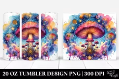 Magical Celestial Mushroom Clipart 20 Oz Tumbler Product Image 1