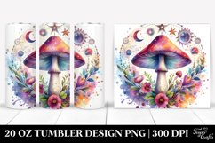 Magical Celestial Mushroom Clipart 20 Oz Tumbler Product Image 1