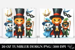 Simple Funny Halloween Clipart, High-Res 20 Oz Tumbler Product Image 1