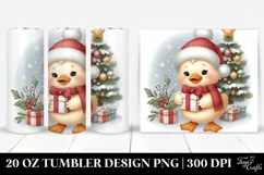 Cute Baby Duck with Present 20 Oz Tumbler Product Image 1