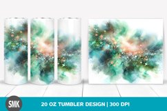 Colorful Greenish Watercolor Glittery Texture Splash | 20 oz Product Image 1