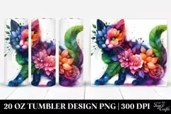 Abstract Vibrant Kitten. 20 Oz Tumbler Design Product Image 1