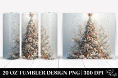 Glittery Christmas Tree Clipart, High-Res 20 Oz Tumbler Product Image 1