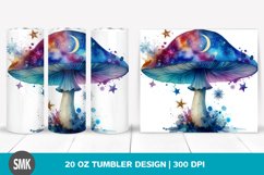 Colorful Magical Celestial Astral Mushroom | 20 oz Tumbler Product Image 1