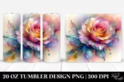 Abstract Vibrant Pastel Rose | 20 oz Tumbler Product Image 1