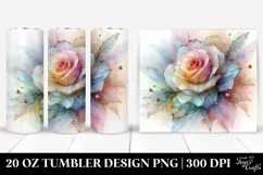 Abstract Vibrant Pastel Rose | 20 oz Tumbler Product Image 1