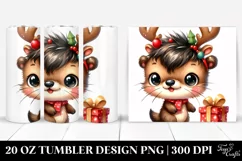 Christmas Otter with Gift Box, High-Res PNG Product Image 1