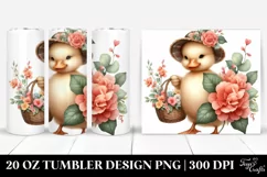 Baby Duck Boho Begonia 20 Oz Tumbler Product Image 1