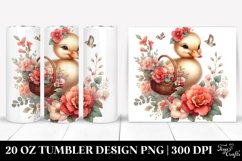Baby Duck Boho Begonia 20 Oz Tumbler Product Image 1