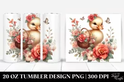 Baby Duck Boho Begonia 20 Oz Tumbler Product Image 1