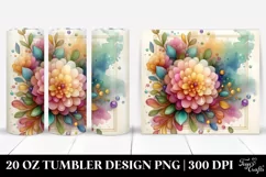 Abstract Pastel Marigold Art 20 Oz Tumbler Product Image 1