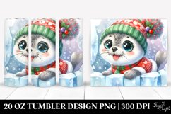 Excited Baby Seal for Christmas Clipart, High-Res 20 Oz Product Image 1