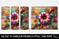 Petunia Watercolor | 20 Oz Tumbler Product Image 1