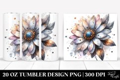 20 Oz Tumbler Sublimation | Shiny Daisy -Like | Colorful Product Image 1