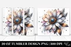 20 Oz Tumbler Sublimation | Shiny Daisy -Like | Colorful Product Image 1