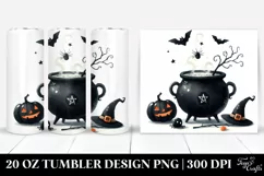 Simple Funny Halloween Clipart, High-Res 20 Oz Tumbler Product Image 1