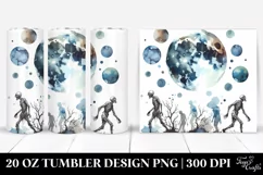 Simple Zombie Watercolor Image | 20 oz Tumbler Product Image 1