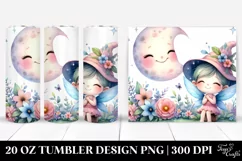Colorful Fairy Moon 20 Oz Tumbler Product Image 1