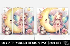 Colorful Fairy Moon 20 Oz Tumbler Product Image 1