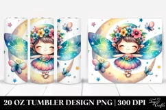 Colorful Fairy Moon 20 Oz Tumbler Product Image 1