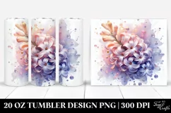 Abstract Pastel Hyacinth Art 20 Oz Tumbler Product Image 1