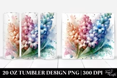 Abstract Pastel Hyacinth Art 20 Oz Tumbler Product Image 1
