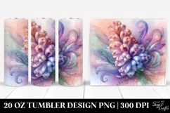 Abstract Pastel Hyacinth Art 20 Oz Tumbler Product Image 1