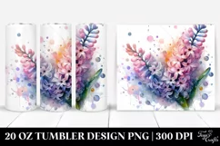 Abstract Pastel Hyacinth Art 20 Oz Tumbler Product Image 1
