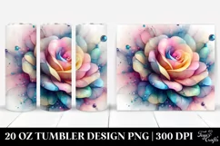 Abstract Vibrant Pastel Rose | 20 oz Tumbler Product Image 1