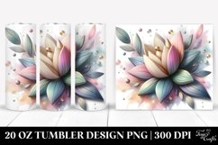 Pastel Stained Tulip | 20 Oz Tumbler Product Image 1