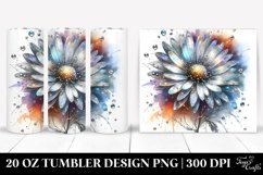 20 Oz Tumbler Sublimation | Shiny Daisy -Like | Colorful Product Image 1