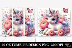 Cute Baby Unicorn Ranunculus | 20 oz Tumbler Product Image 1