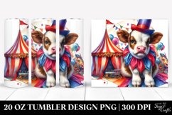 Colorful Baby Cow. 20 Oz Tumbler Design Product Image 1