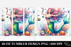 Funny Mermaid Jumping 20 oz Tumbler Product Image 1