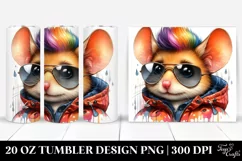Vibrant Baby Mouse Drawing | 20 oz Tumbler Product Image 1