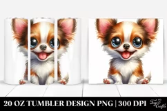 Cute Crazy Chihuahua Smiling | 20 Oz Tumbler Product Image 1