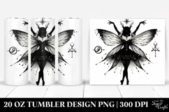 Gothic Dancing Fairy Clipart, Transparent 20 Oz Tumbler Product Image 1