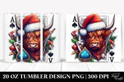 Christmas PNG 20 Oz Tumbler Design Product Image 1