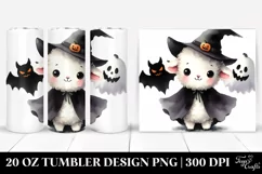 Spooky Baby Lamb Halloween PNG Product Image 1