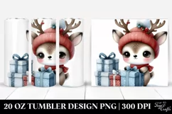 Winter Deer with Reindeer Horns, High-Res PNG Product Image 1