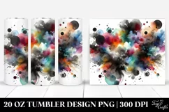 Black Watercolor Background | 20 oz Tumbler Product Image 1