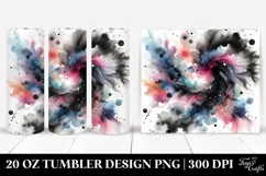 Black Watercolor Background | 20 oz Tumbler Product Image 1
