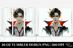Simple Vampire Digital Painting | 20 oz Tumbler Product Image 1